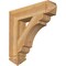 Ekena Millwork Olympic Arts & Crafts Rough Sawn Bracket, Western Red Cedar, 6"W x 28"D x 28"H BKT06X28X28OLY03RWR - alternate 1